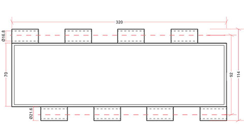 Polycarbonate transpatent slats